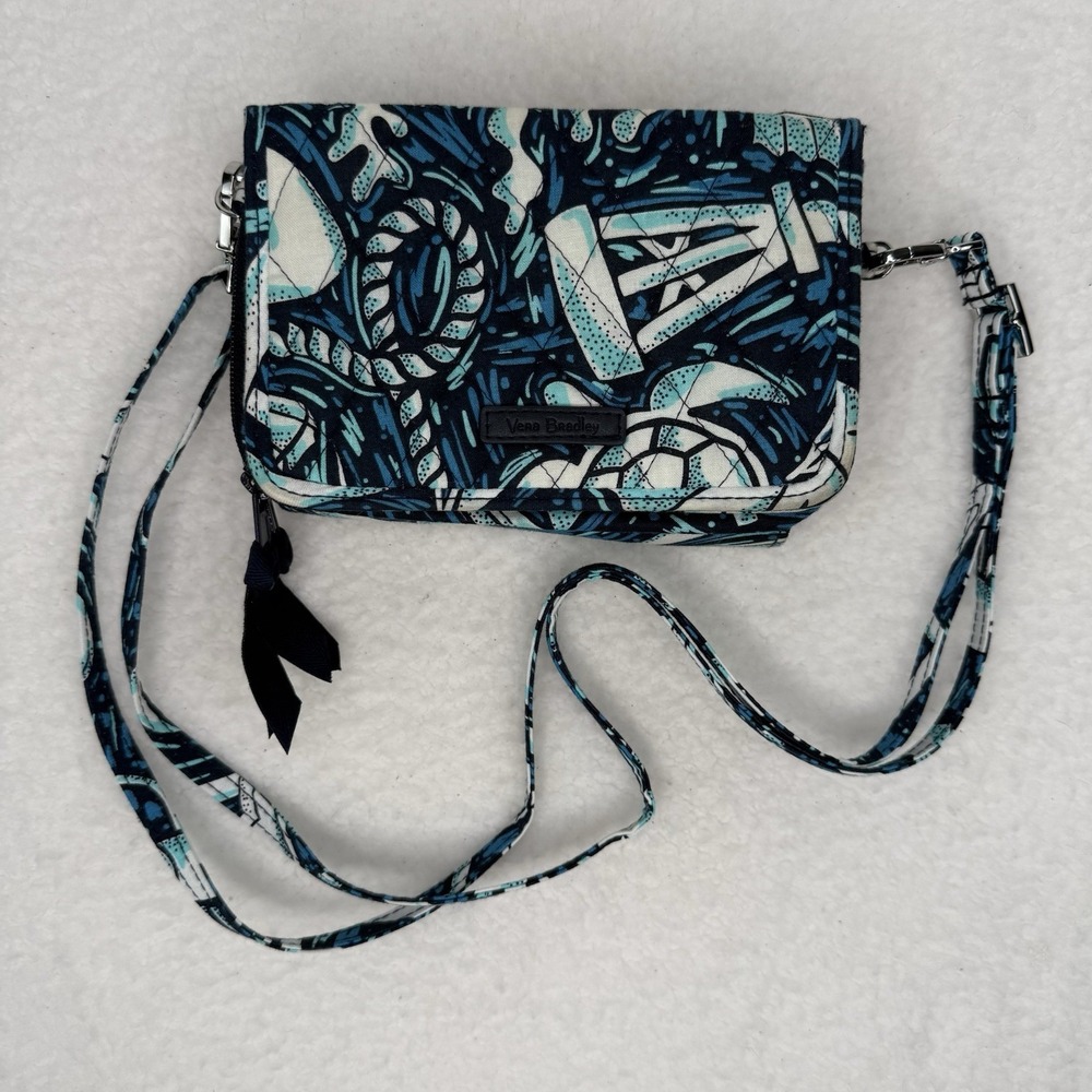 Vera Bradley 3-In-1 RFID Wristlet Wallet Crossbody Island Medallion Shoulder
